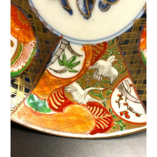Japanese Vintage Imari Plate For Sale - Image 3 of 10