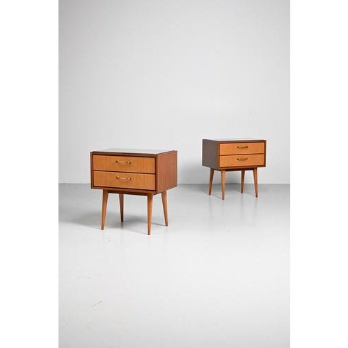 Nightstands with Glass Tops, Germany, Set of 2 For Sale - Image 10 of 10