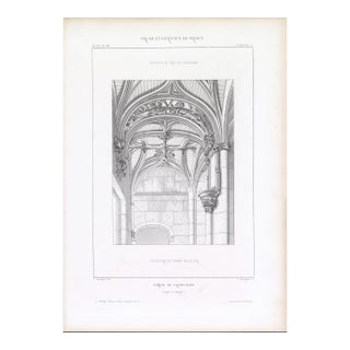 1867 Palais, Châteaux, Hôtels Et Maisons De France – Château De Nantouillet – Full Suite of 13 Original Architectural Engravings and French Text For Sale