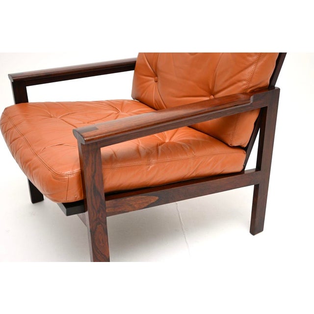 Danish Capella Lounge Chair in Leather by Illum Wikkelso for Niels Eilersen, 1960 For Sale - Image 10 of 11