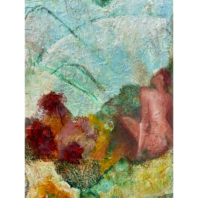 Contemporary " Garden Nymphs" Original Oil Painting by Sonia Gold For Sale - Image 3 of 15