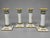 Set of Four Lord & Taylor French Faience Napoleonic Style Eagle Candlesticks For Sale - Image 4 of 9