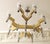 Gaetano Sciolari Italian Brass and Glass 8-Arm Chandelier by Gaetano Sciolari, 1970s For Sale - Image 4 of 12