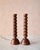 Brown "Albert" Hand Turned Black Walnut Candle Holders by Lostine, Set of 2 For Sale - Image 8 of 8