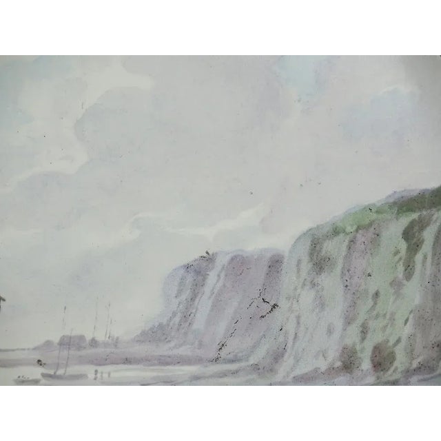 Ceramic Paysage Maritime Earthenware Dish For Sale - Image 7 of 10