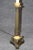 Pair of Antique Candlestick French Empire Patinated and Gilt Bronze Table Lamps For Sale - Image 4 of 9