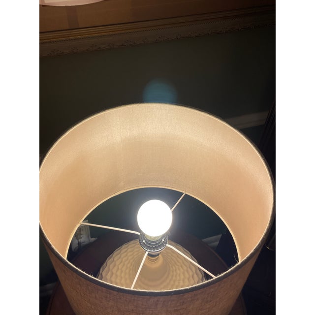 Mid-Century Modern Livabliss Rustic Emma Table Lamp With Glazed Ceramic Base For Sale - Image 3 of 8