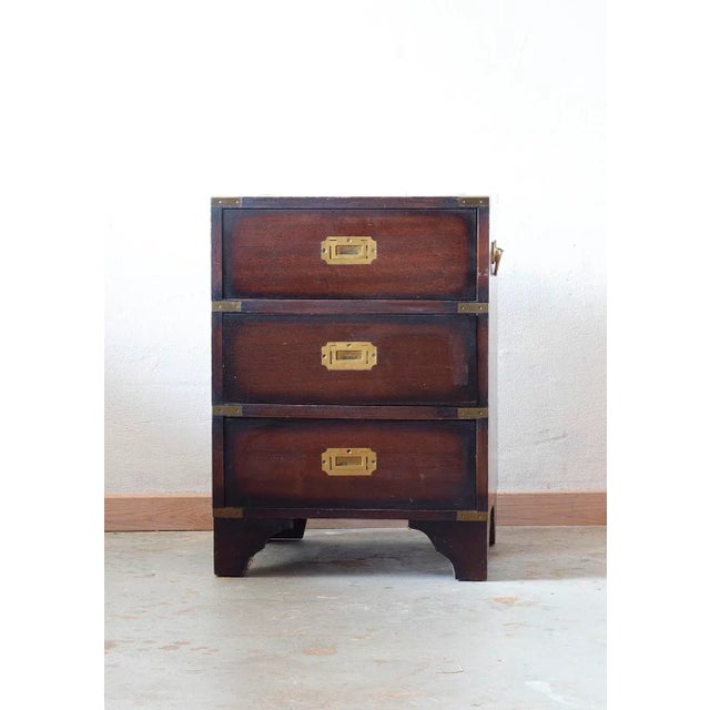 Brown Small Vintage Chest of Drawers For Sale - Image 8 of 9