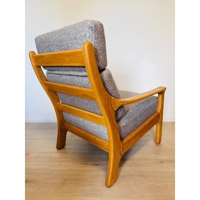 Wood Vintage Oak Lounge Armchair, West Europe, 1970s For Sale - Image 7 of 15