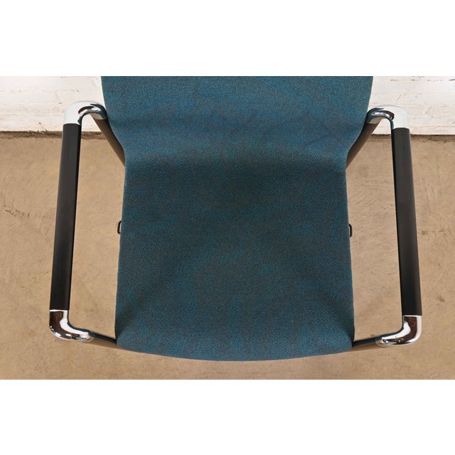 Blue Herman Miller Modern Stacking Armchairs, Set of Four For Sale - Image 8 of 12