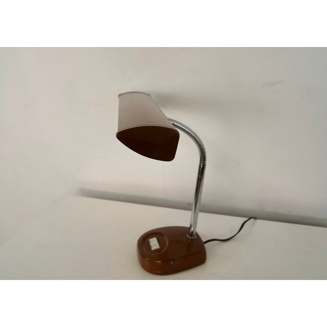 1970’s Mid-Century Modern Tanker Desk Lamp For Sale - Image 9 of 12