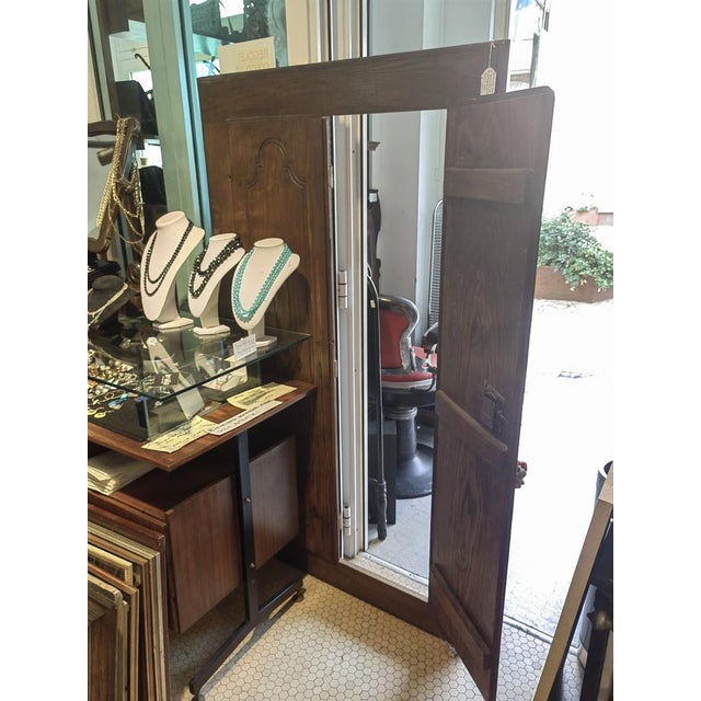 Wall Panel in Chestnut with Carvings on the Front For Sale - Image 12 of 14