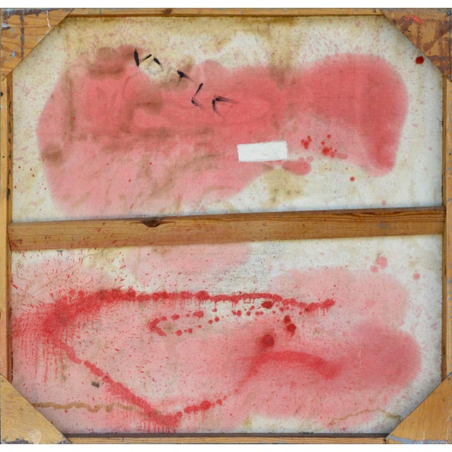 Jane Voitle Mellin "Conversation in the Theater" Figurative Oil on Canvas 1975 For Sale - Image 4 of 7