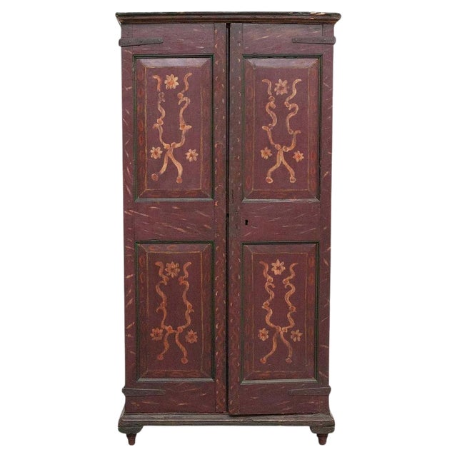 Traditional Spanish Polychrome Wardrobe, 1930s For Sale