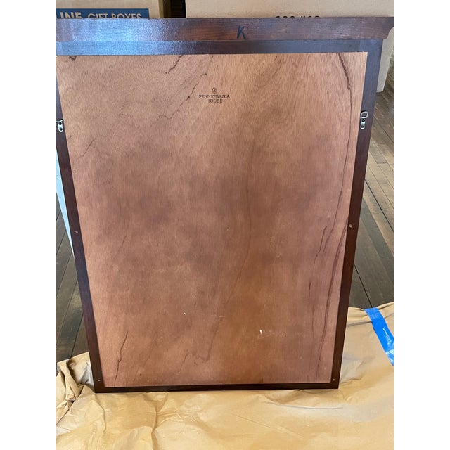 1990s Pennsylvania House Chippendale Cherry Dresser With Mirror For Sale - Image 14 of 15