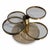 Leon Rosen for Pace Collection Brass Marble Multi-Circle Coffee Table For Sale