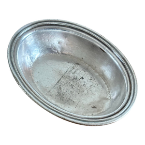 Rare Railroad Club Silver Bowl Platter VTG