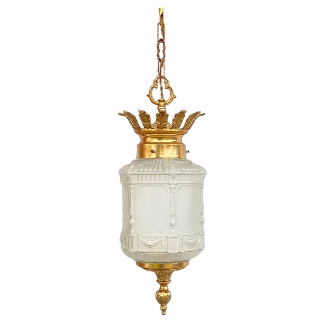 French Regency Lantern Pendant, 1960s For Sale