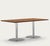 Henrik tengler train conference table leg: stainless steel, tabletop: walnut for one collection. as a prominent feature of...