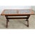 Metal Italian 19th Century Inset Marble-Top Oak Trestle Table For Sale - Image 7 of 14