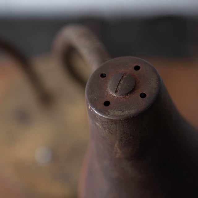 Brass Double Gooseneck Brass Desk Lamp, c.1950 For Sale - Image 8 of 11