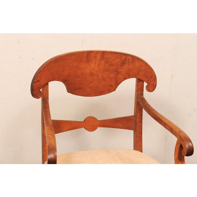 Traditional Pair Swedish Empire Armchairs, Early 19th C For Sale - Image 3 of 11