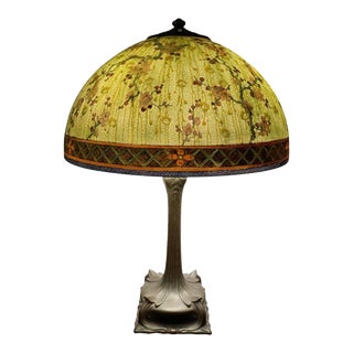 1910 Handel Cherry blossom table lamp For Sale