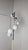 Mid-Century Modern Torcion Model Floor Lamp in White, Chrome, White Glass and Marble Base from Stilnovo, 1950s For Sale - Image 3 of 14