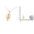 Metal Espira 10K Yellow Gold .03 Cttw Diamond-Accented Round-Cut Diamond Swirl Open Heart 18" Pendant Necklace (I-J Color, I2-I3 Clarity) For Sale - Image 7 of 7