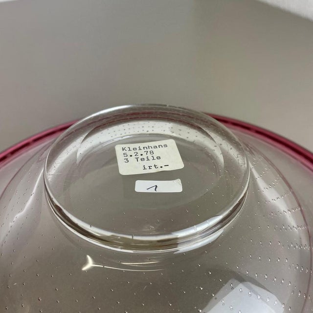 German Glass Bowl by Karl Wiedmann for WMF, 1960s For Sale - Image 16 of 18
