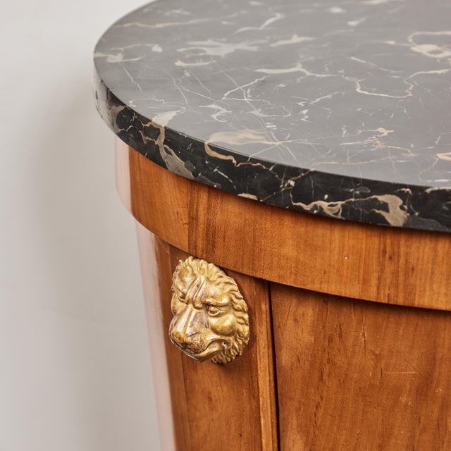 Mid 19th Century Neoclassical Marble Top Oval Table For Sale - Image 5 of 9