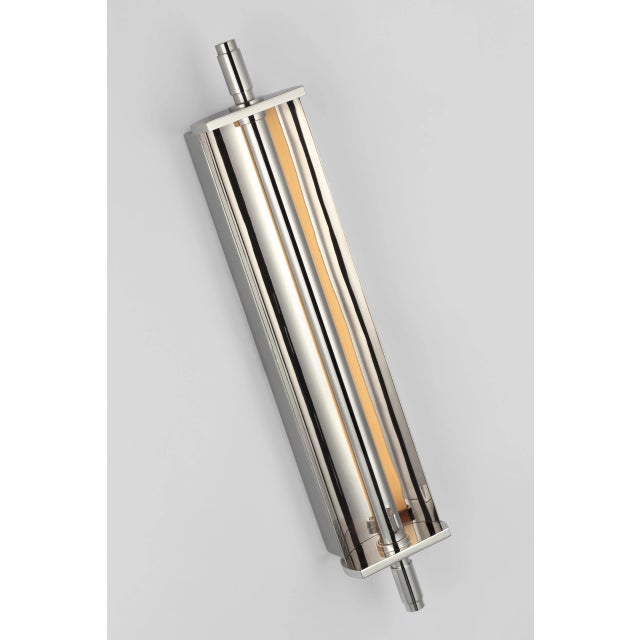 Modern Thomas O'Brien for Visual Comfort Signature Cilindro Large Reflector Sconce in Polished Nickel For Sale - Image 3 of 3