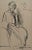 Figure is an original Drawing on paper realized by painter Pierre Georges Jeanniot (1848-1934). Drawing in carbon Pencil....