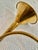 Metal Vintage Solid Brass Decorative Hunting Horn or “Trompe De Chasse” For Sale - Image 7 of 8