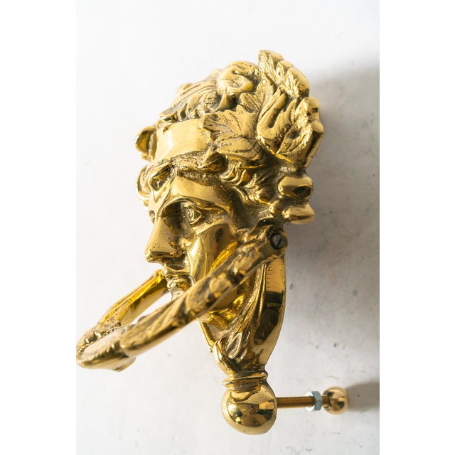 Art Deco Brass Door Knocker, 1920s For Sale - Image 11 of 12