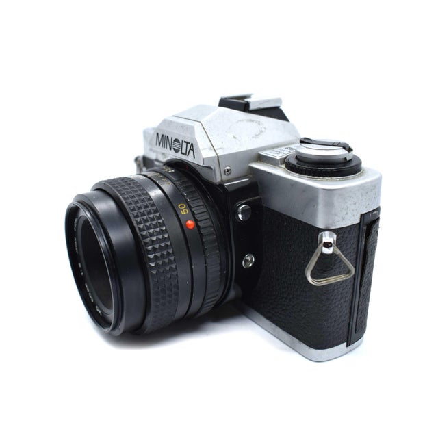 Mid-Century Modern 1980's Minolta Xg-a 35mm SLR Film Camera Japan For Sale - Image 3 of 6
