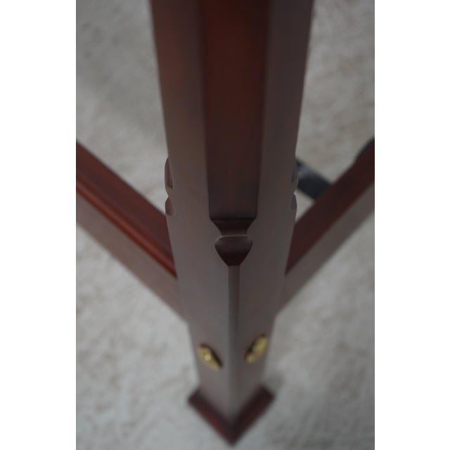 Henkel Harris Cherry Queen Size Pencil Post Bed For Sale - Image 13 of 18