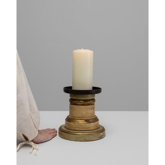 19th Century French Wooden Candlestick Holder For Sale - Image 18 of 18