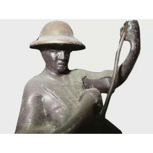 Crafted with meticulous attention to detail, this set of two vintage 1930's bookends exudes a timeless charm that is sure...