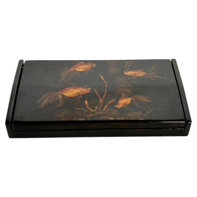 Vietnamese Lacquered Box, 20th Century For Sale - Image 9 of 9