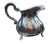 Art Deco Silver-Plated Creamer with Sugar Bowl and Tray, 1920s, Set of 3 For Sale