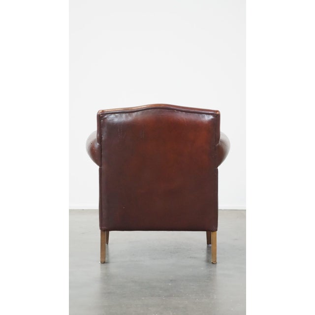 Club Chair in Sheepskin Leather For Sale - Image 4 of 13