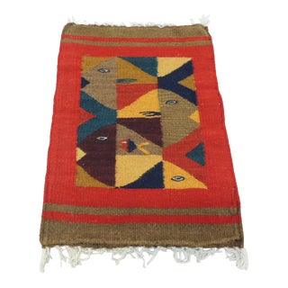 Vintage Colorful Peruvian Tapestry For Sale