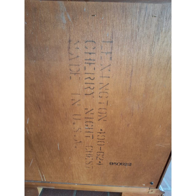1980s Pair Of Signed Lexington Cherry Wood Chests or End Tables For Sale - Image 11 of 11