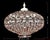 2000 - 2009 Mid-Century Modern Danish Opalescent Hobnail Glass and Brass Pendant Light For Sale - Image 5 of 13
