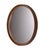 Plastic Round Plastic Wall Mirror in Faux Wood, 1970s For Sale - Image 7 of 7