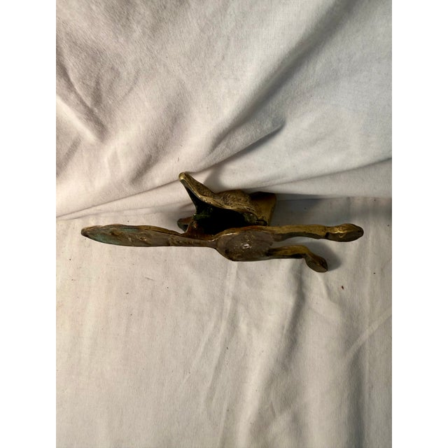 Vintage, English, Fox, Brass Door Knocker For Sale - Image 4 of 7
