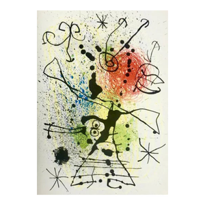 1965 Joan Miro Original Lithograph Dm02155 Deriere Le Miroir