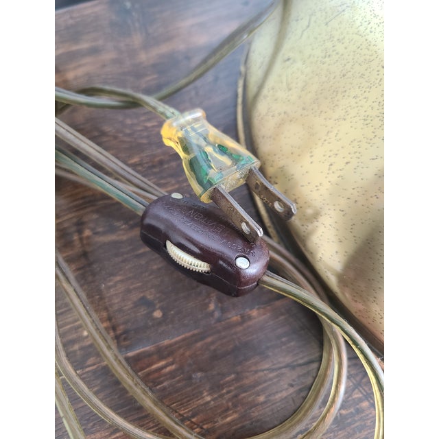 Metal Mid-Century 1950s Brass Double Arm Table Lamp For Sale - Image 7 of 14