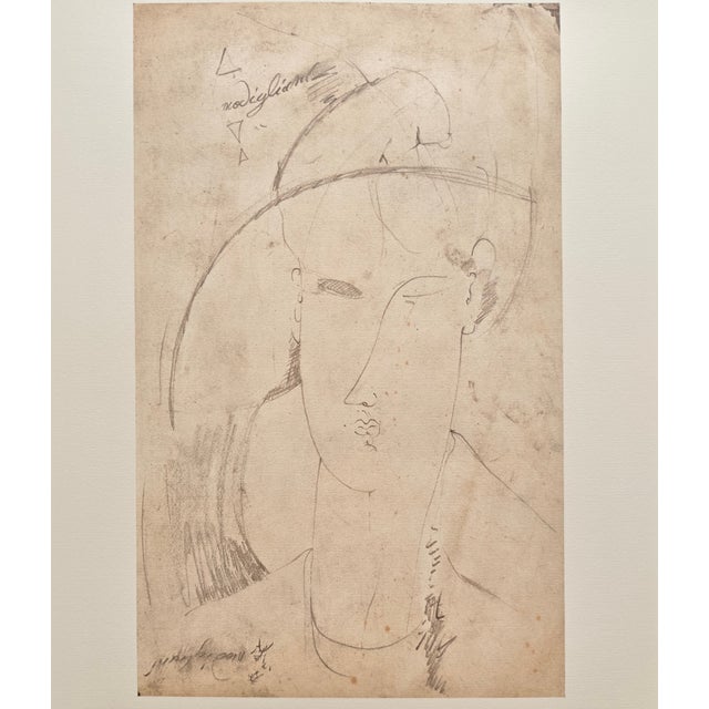 A. Modigliani, Ritratto / Portrait, Lithograph For Sale
